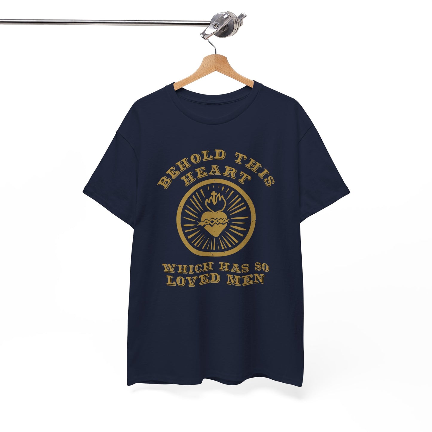 Behold This Heart Catholic T-Shirt – Sacred Heart of Jesus