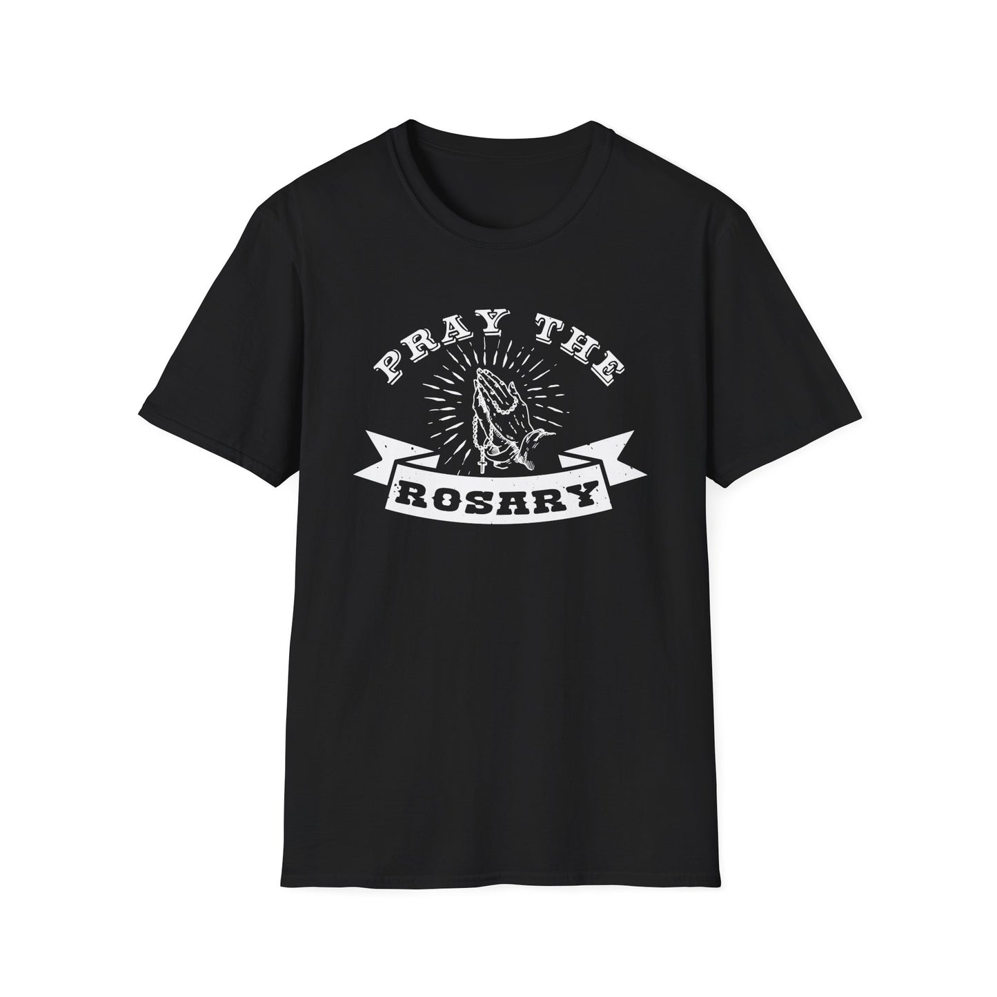 Pray the Rosary Christian Catholic T-Shirt