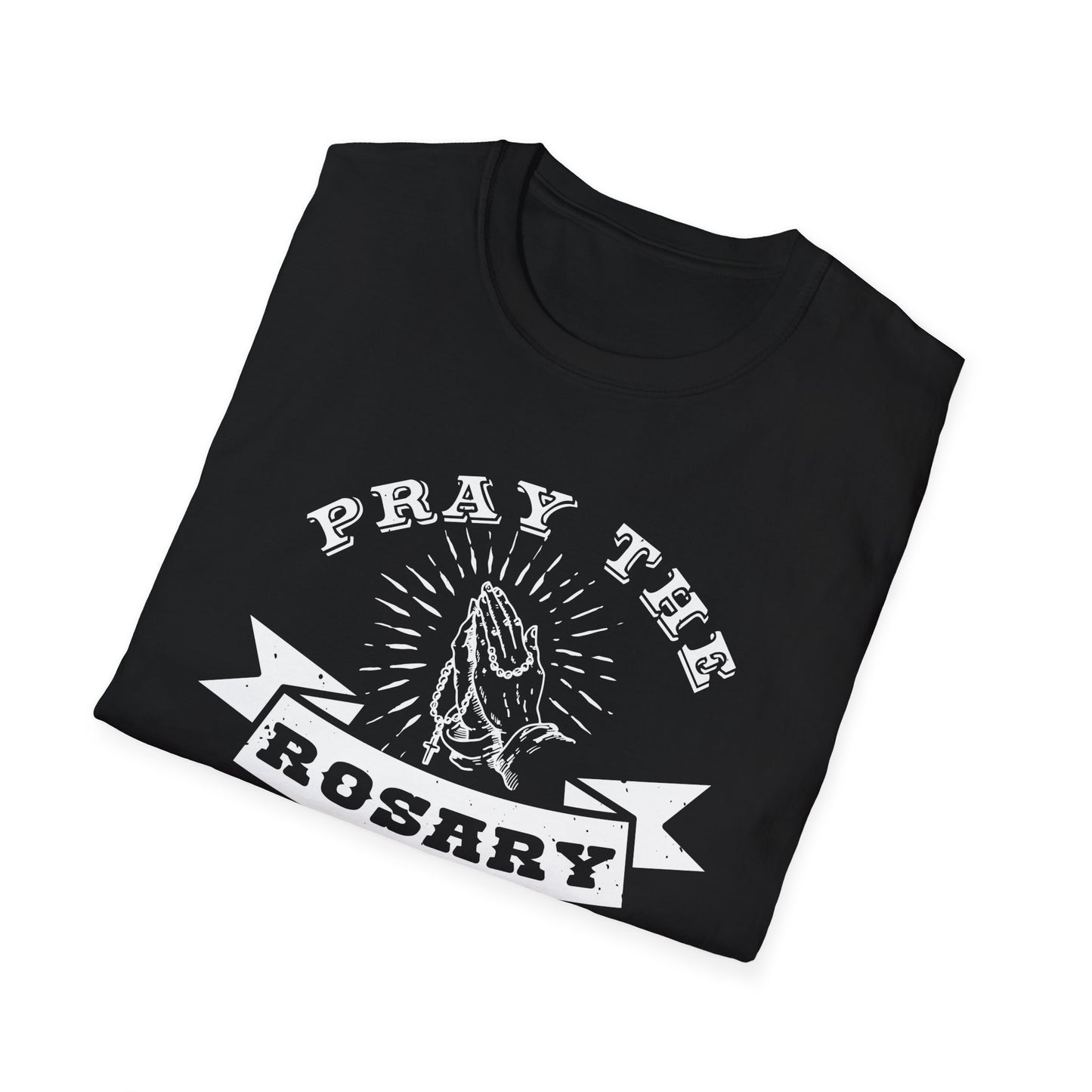 Pray the Rosary Christian Catholic T-Shirt