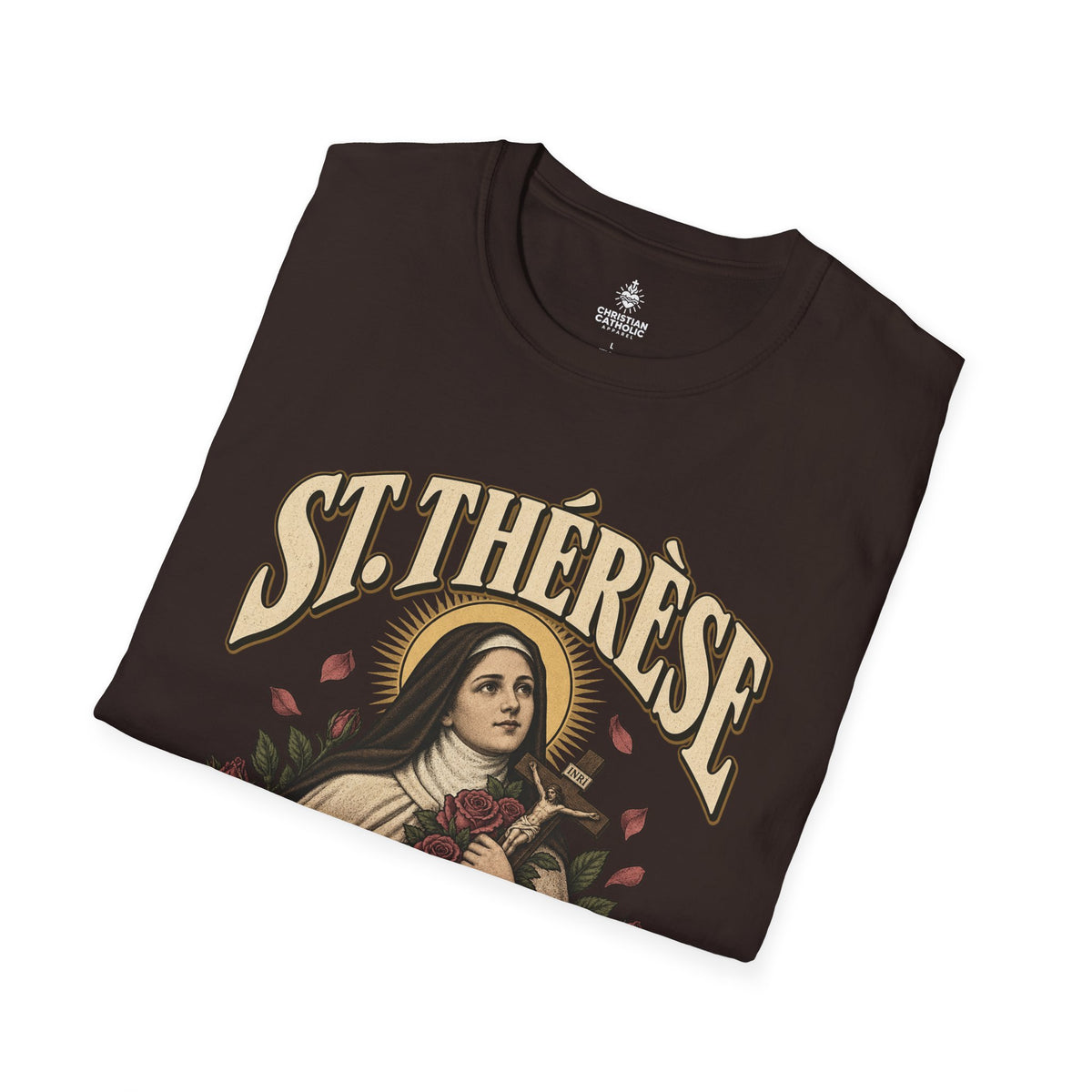 St. Thérèse T-Shirt — "My Vocation Is Love" Religious Devotion Tee