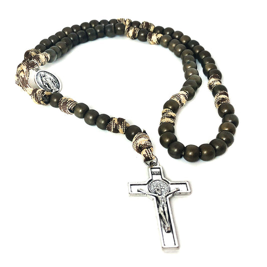 Rosary Battle Ready Miraculous Medal Paracord Rosary and Bracelet Set
