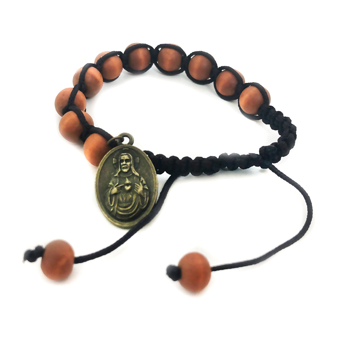 FREE St. Benedict Wood & Stone Cord Rosary Set (Just Pay Shipping)