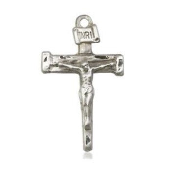 Nail Crucifix Medal - Sterling Silver - 3/4 Inch Tall x 1/2 Inch Wide