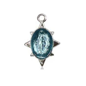 Miraculous Medal - Pewter - 3/8 Inch Tall by 1/4 Inch Wide