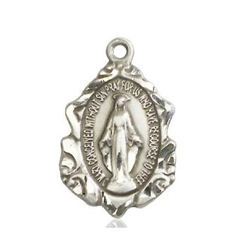 Miraculous Medal - Pewter - 3/4 Inch Tall by 1/2 Inch Wide