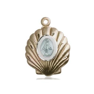 Miraculous Medal - 14K Gold Filled - 3/4 Inch Tall by 5/8 Inch Wide