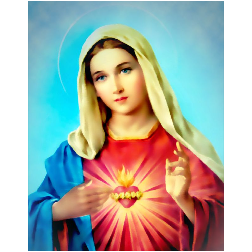 Immaculate Heart Of Mary Wall Art Print