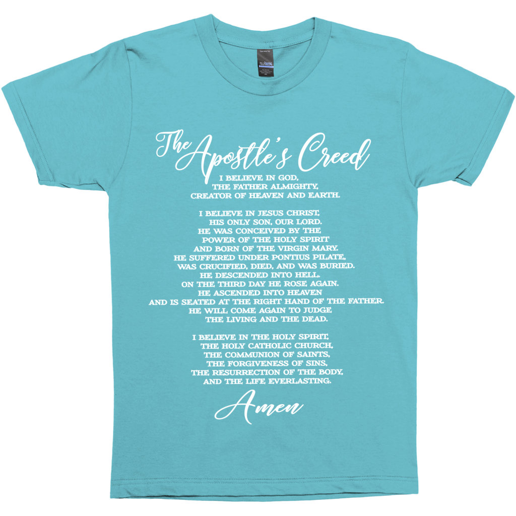 Christian Catholic T Shirt - The Apostle's Creed Premium Tee