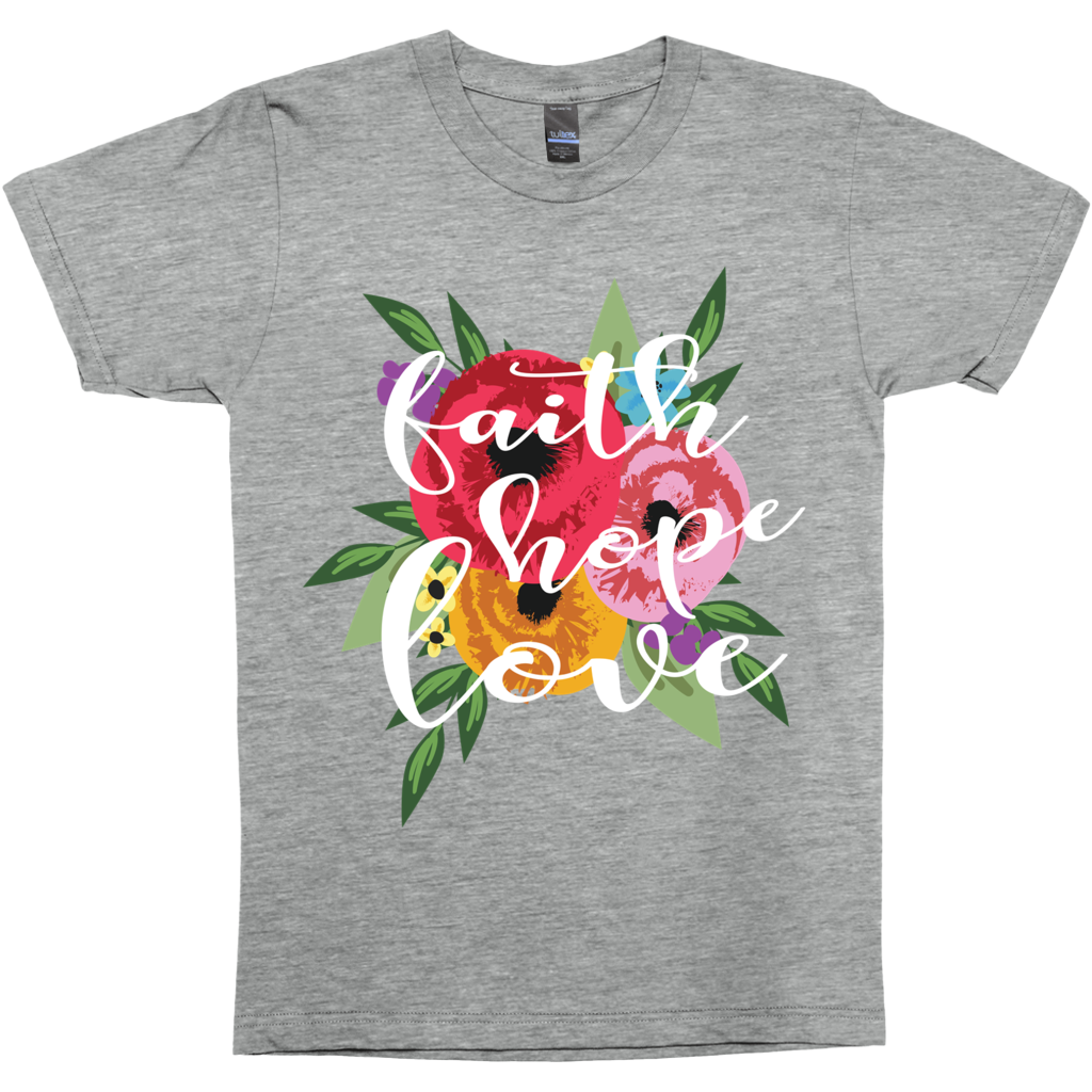Faith Hope Love Premium Graphic Tee