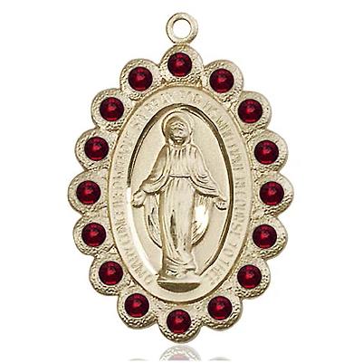 Miraculous Medal - 14K Gold Filled - 1-1/8 Inch Tall by 3/4 Inch Wide
