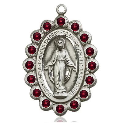 Miraculous Medal - Pewter - 1-1/8 Inch Tall by 3/4 Inch Wide