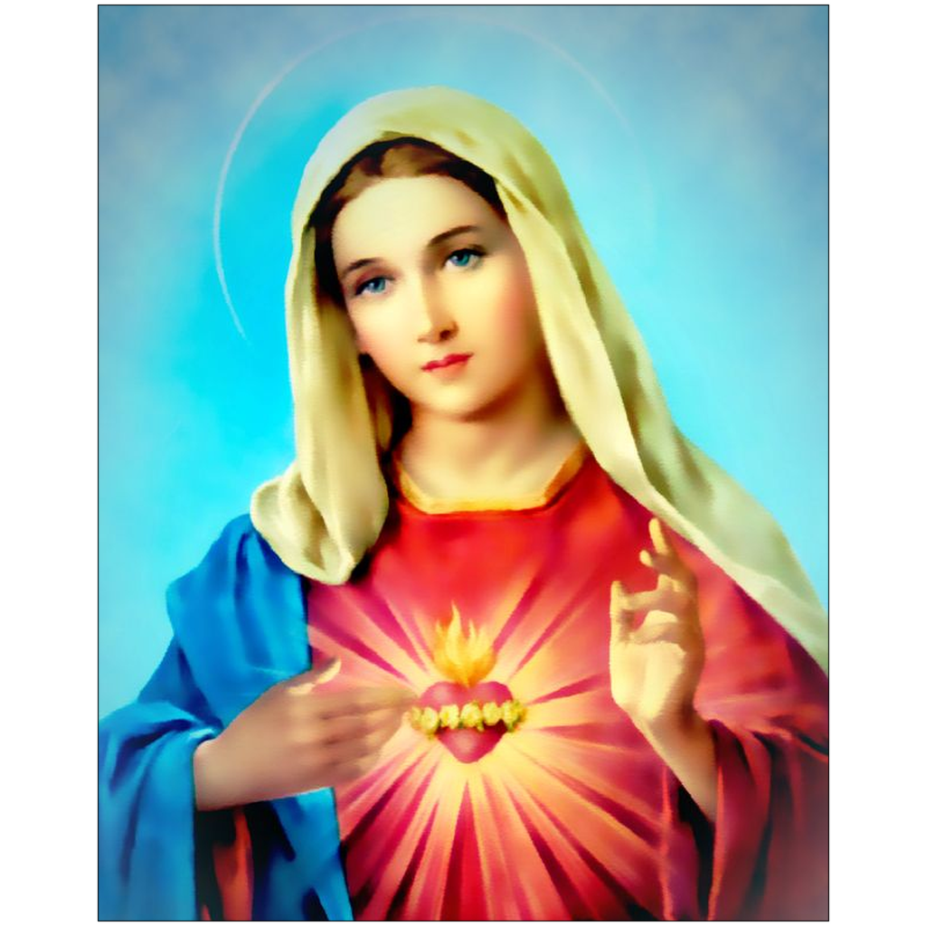 Immaculate Heart Of Mary Wall Art Print