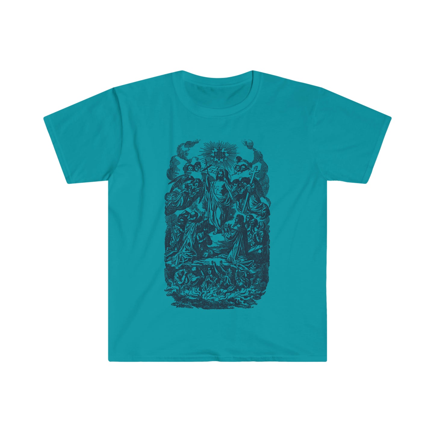 Resurrection Line Art Catholic T-Shirt