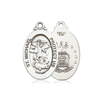 St. Michael Air Force Medal - Pewter - 1-1/8 Inch Tall x 5/8 Inch Wide