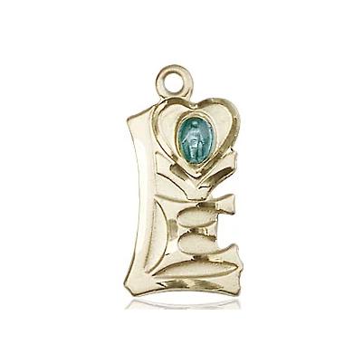 Miraculous Medal - 14K Gold Filled - 3/4 Inch Tall by 3/8 Inch Wide