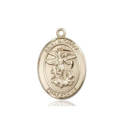 St. Michael Paratrooper Medal - 14K Gold - 3/4 Inch Tall x 1/2 Inch Wide