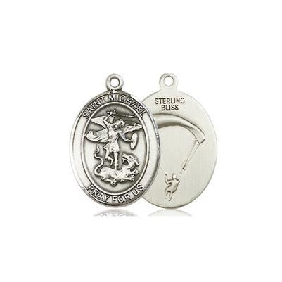 St. Michael Paratrooper Medal - Pewter - 3/4 Inch Tall x 1/2 Inch Wide