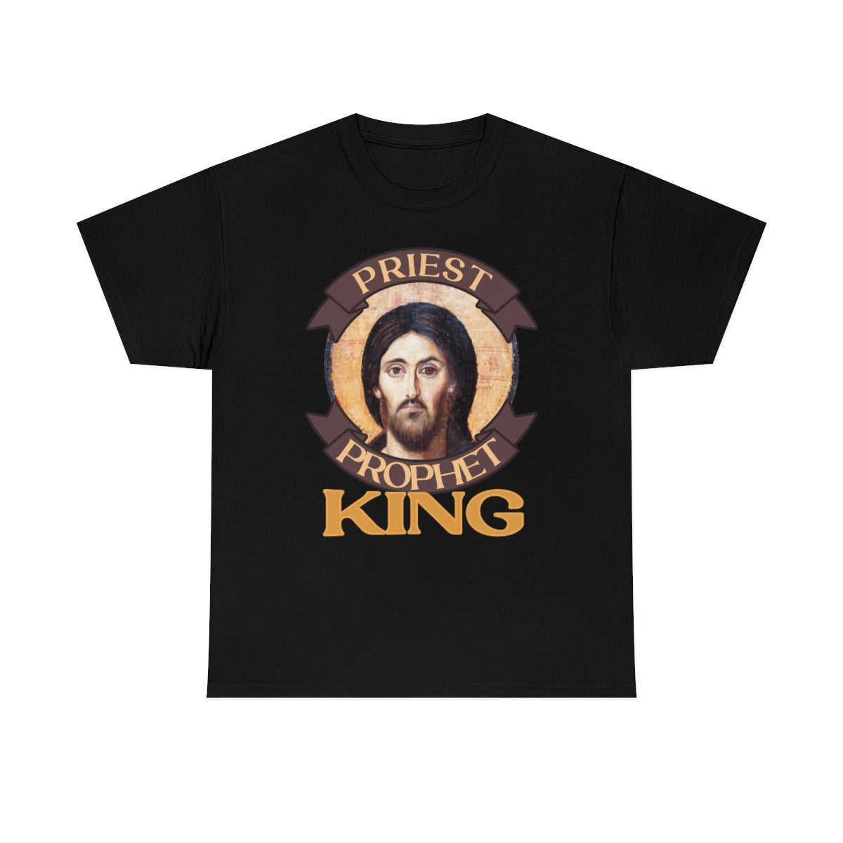 Priest Prophet King Catholic T-Shirt