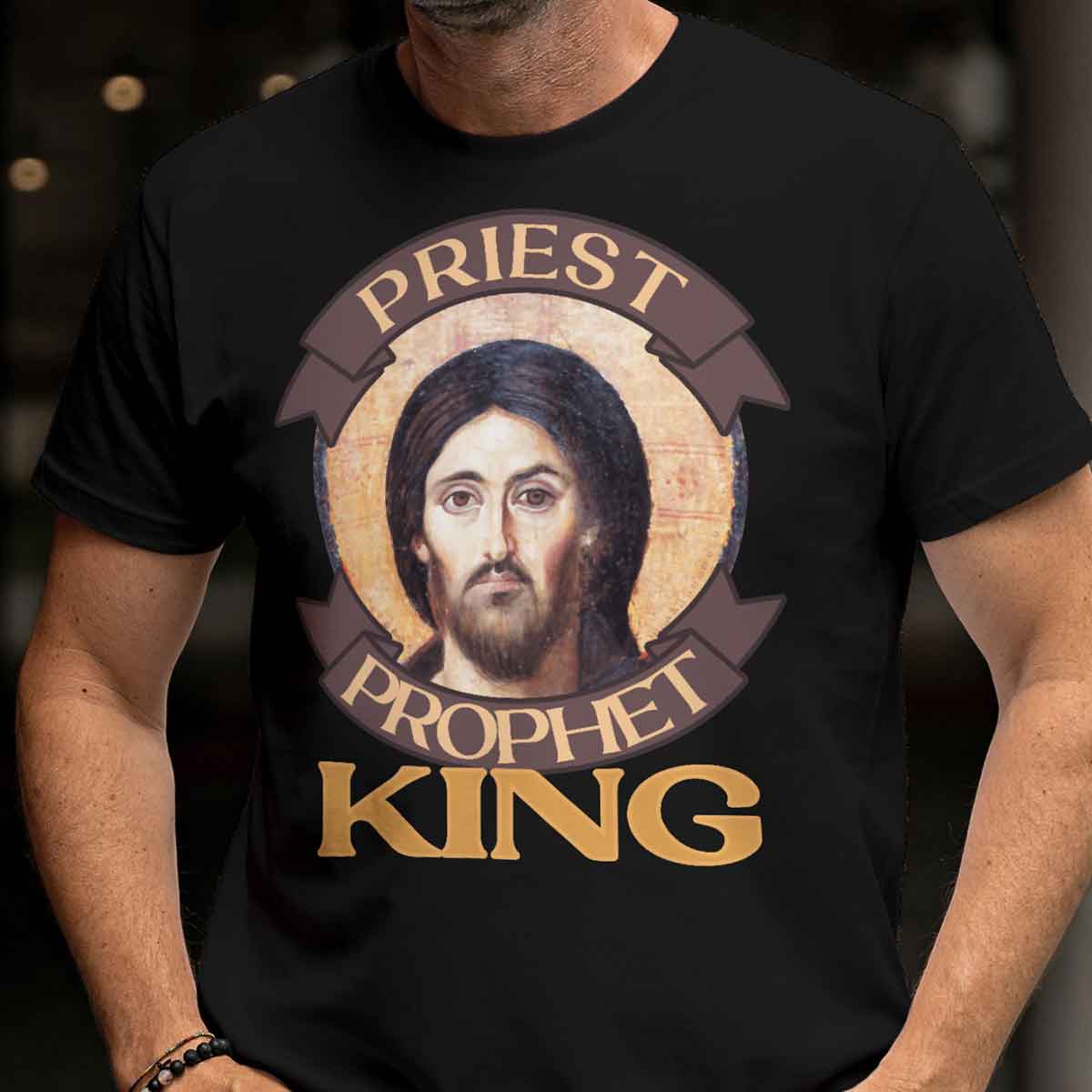 Priest Prophet King Catholic T-Shirt