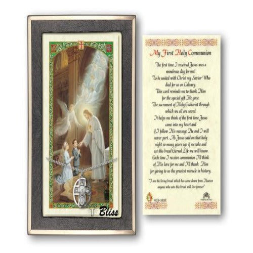 5-Way Chalice Catholic Medal With Prayer Card - Sterling Silver