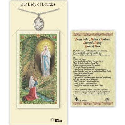 Our Lady of San Juan Catholic Medal With Prayer Card - Pewter