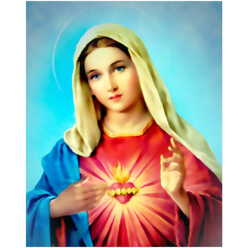 Immaculate Heart Of Mary Wall Art Print