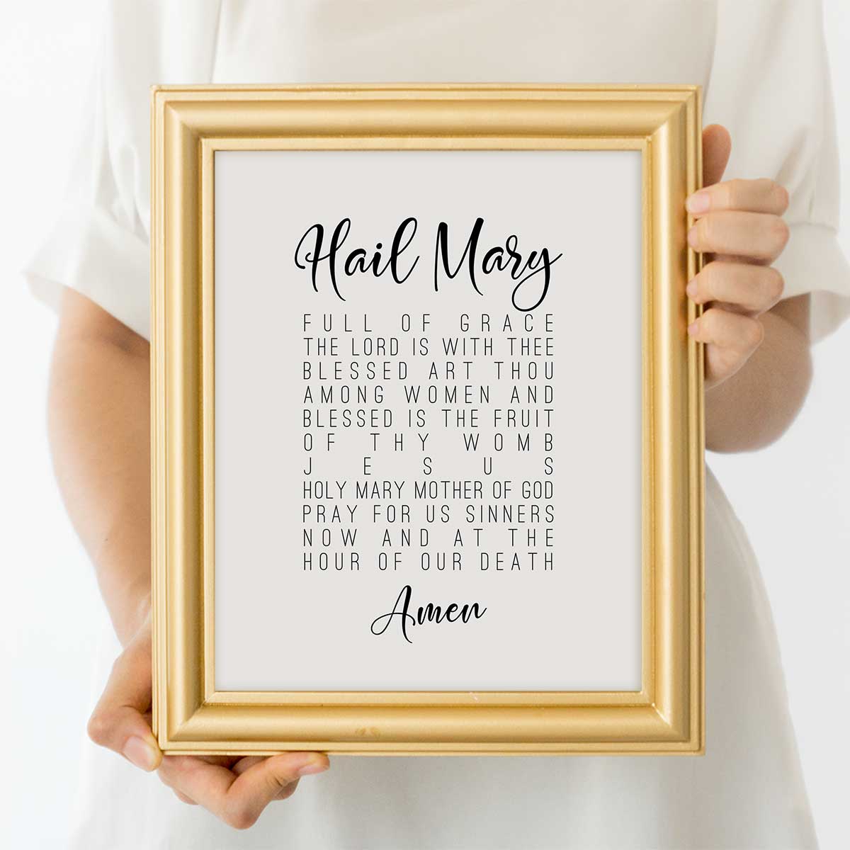 Hail Mary Prayer Printable Hail Mary Prayer Printable
