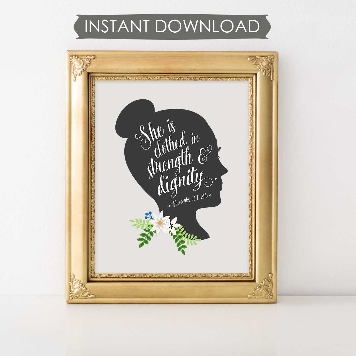 she is dressed in dignity and strength Strength and Dignity Free Printable Little Girl's Pearls