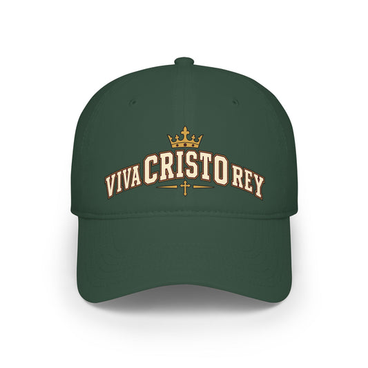 Viva Cristo Rey Embroidered Baseball Cap