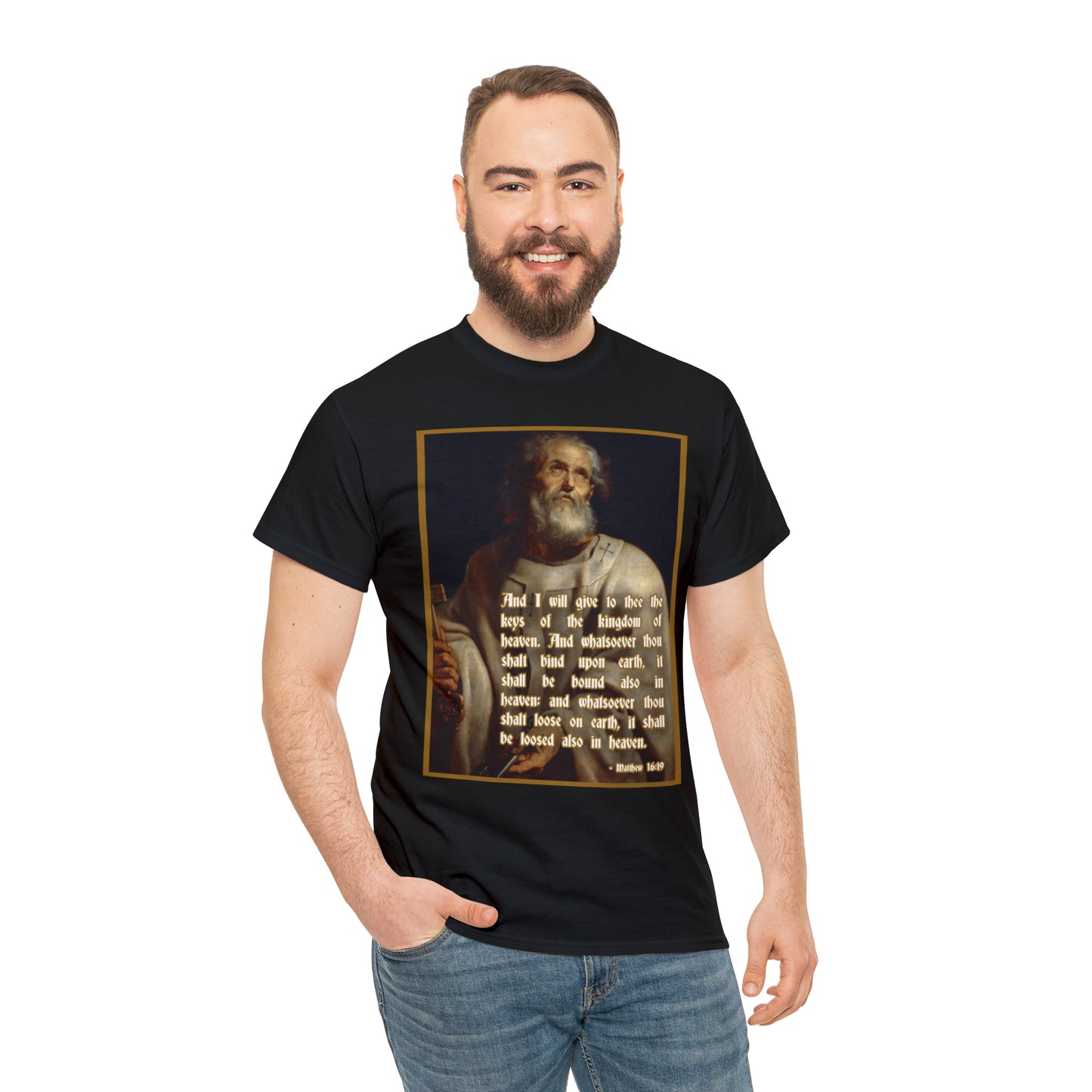 St. Peter Matthew 16:19 Catholic T-Shirt