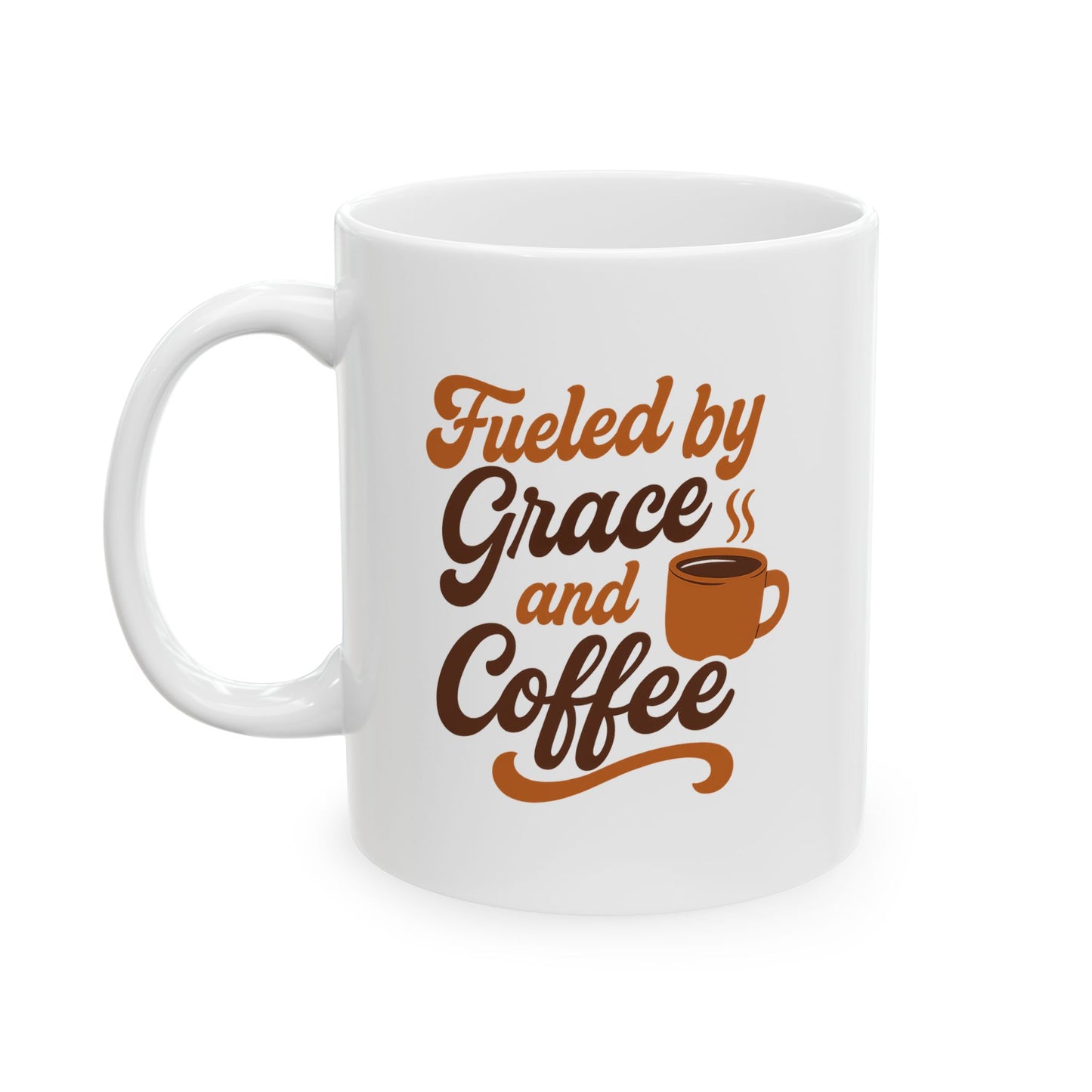 Fueled by Grace and Coffee Catholic Mug (11oz or 15oz)