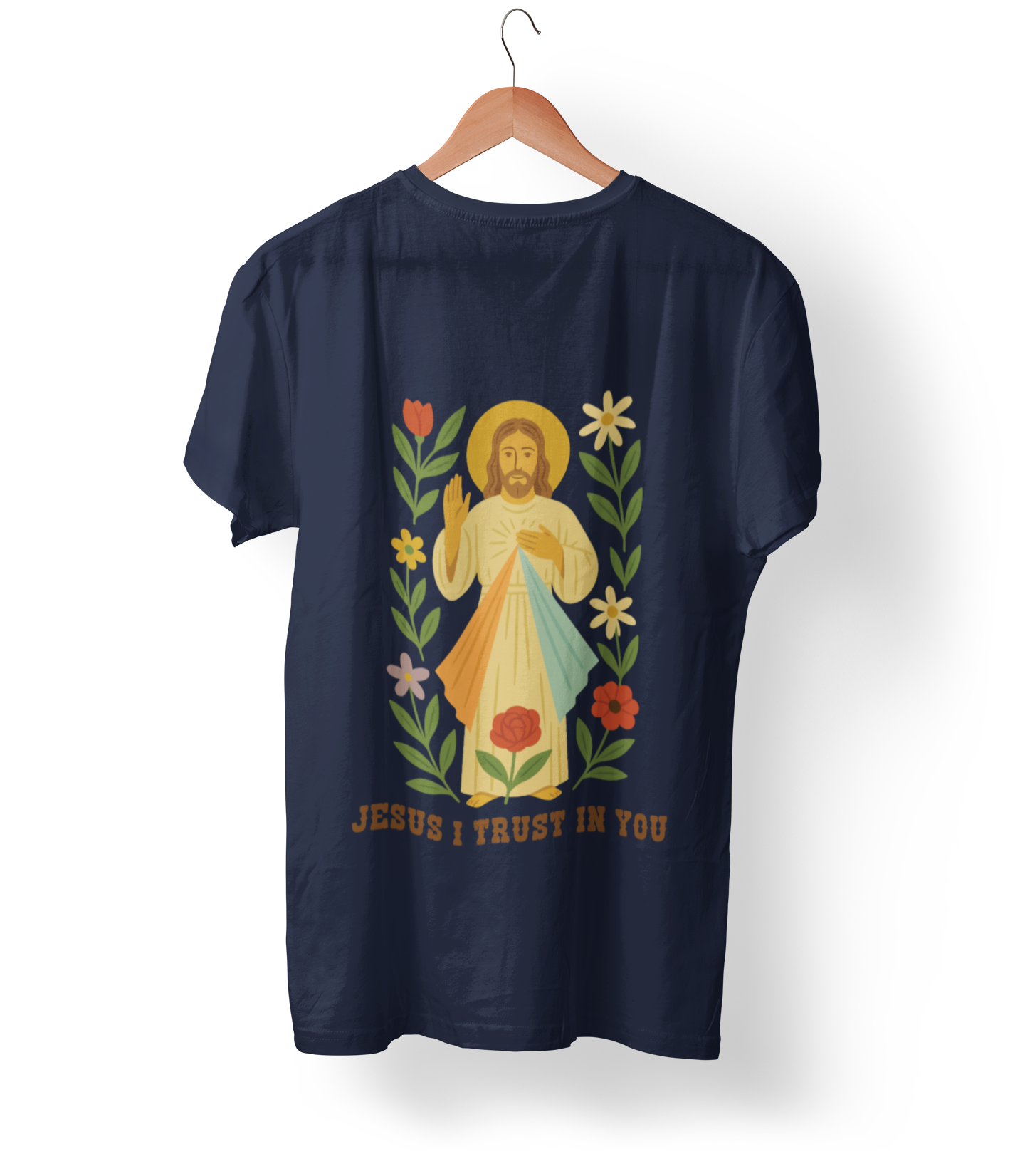 Divine Mercy "Jesus, I Trust In You" T-Shirt – Navy
