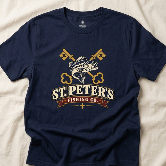 St. Peter's Fishing Co. T-Shirt — Vintage Crest Christian Tee