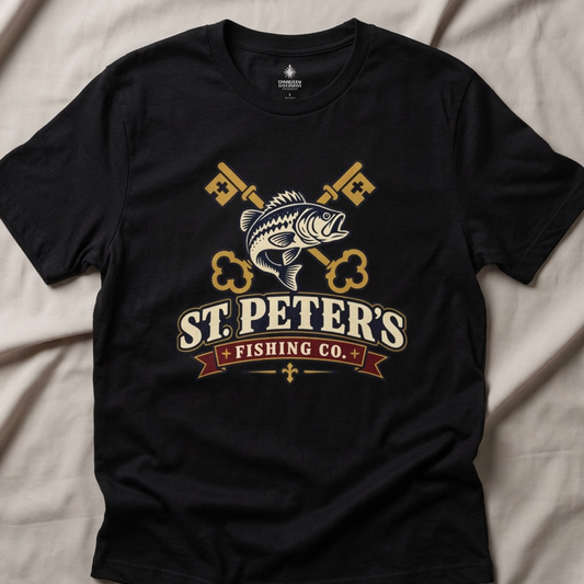 St. Peter's Fishing Co. T-Shirt — Vintage Crest Christian Tee