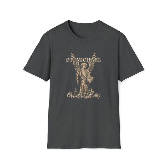 St. Michael Illustration Catholic T-Shirt