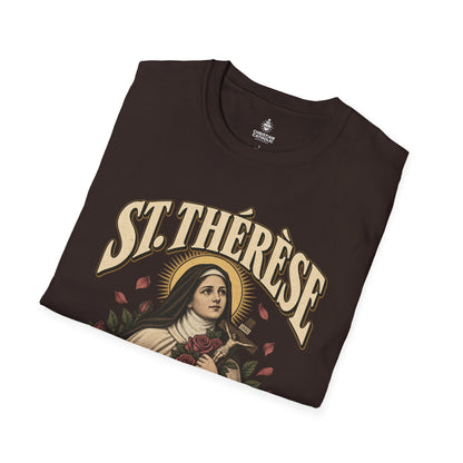 St. Thérèse T-Shirt — "My Vocation Is Love" Religious Devotion Tee