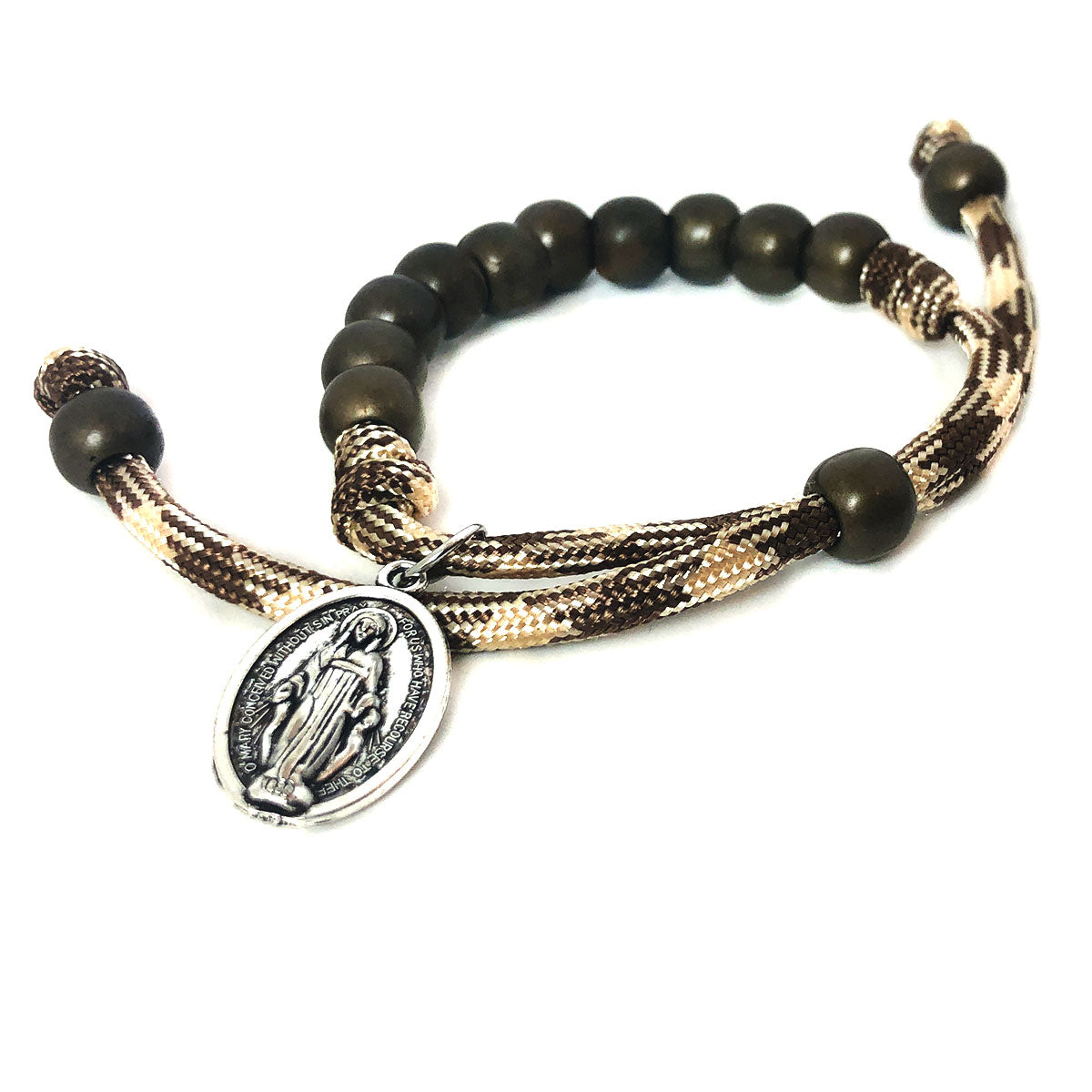 Rosary Battle Ready Miraculous Medal Paracord Rosary and Bracelet Set