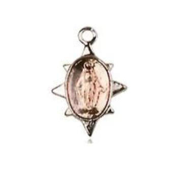 Miraculous Medal - Pewter - 3/8 Inch Tall by 1/4 Inch Wide