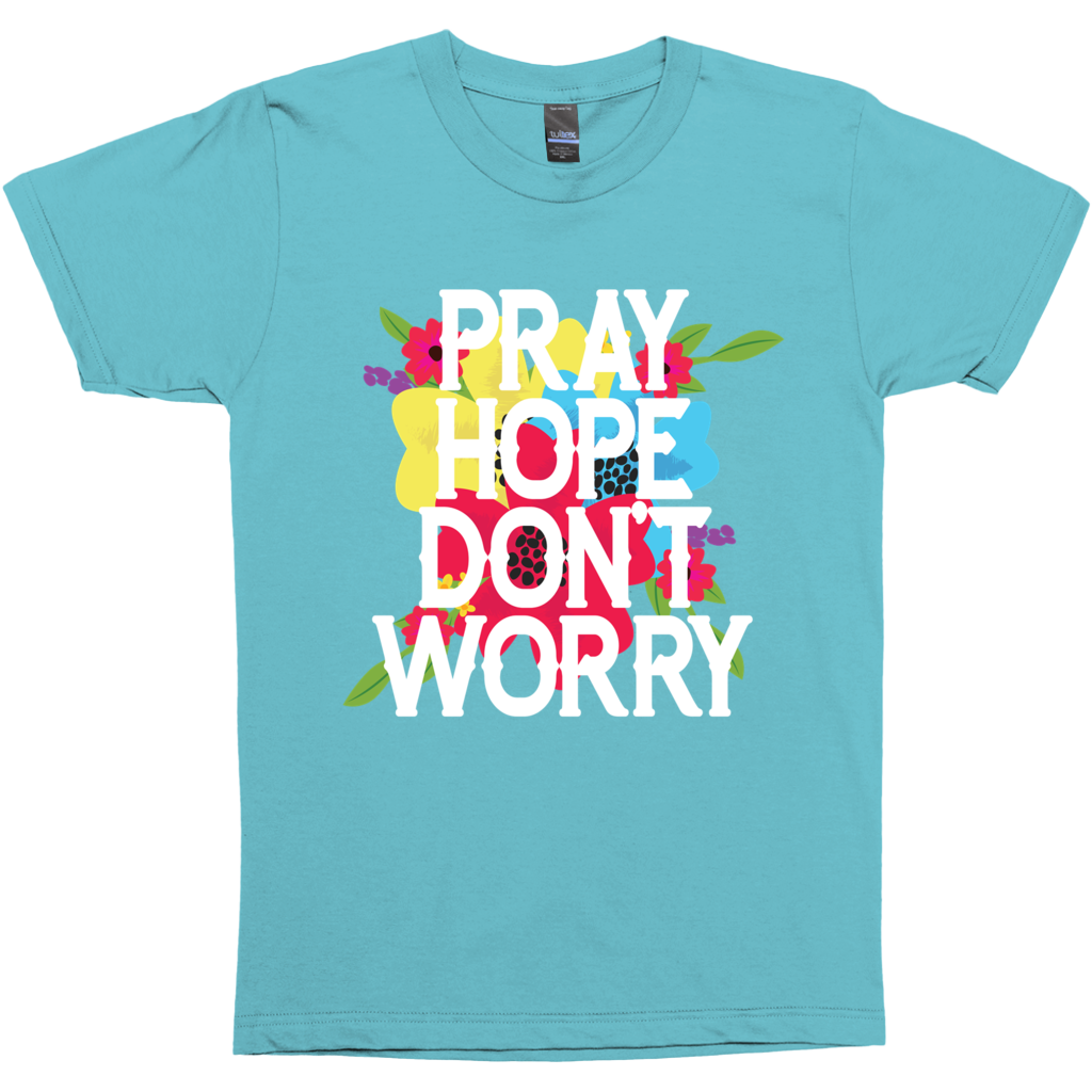 Pray Hope Don't Worry Padre Pio Premium Graphic Tee