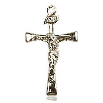 Maltese Crucifix Medal - 14K Gold - 1-1/8 Inch Tall x 5/8 Inch Wide
