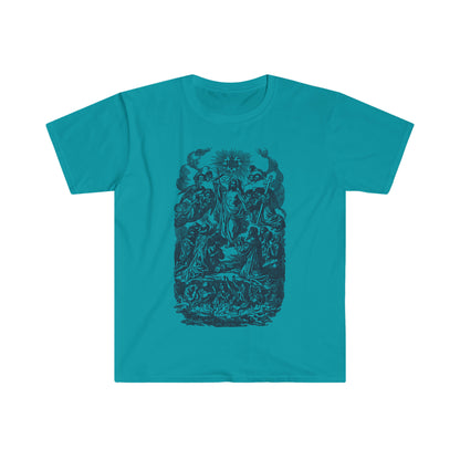 Resurrection Line Art Catholic T-Shirt
