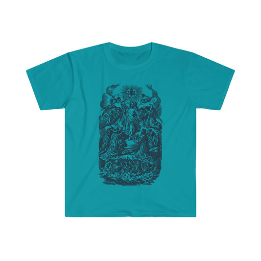 Resurrection Line Art Catholic T-Shirt