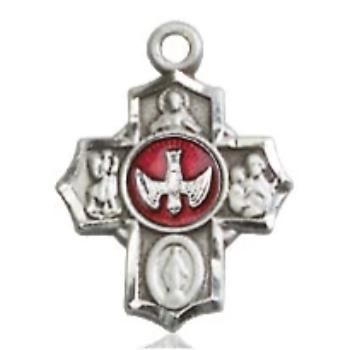 5 Way Medal - Sterling Silver - 1/2 Inch Tall x 3/8 Inch Wide