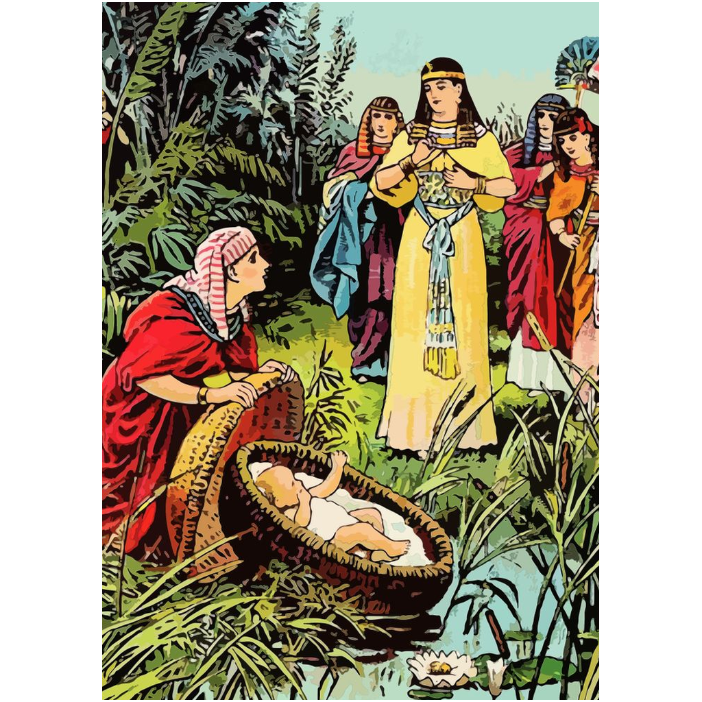 Finding of Baby Moses Wall Art Print
