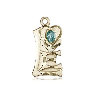 Miraculous Medal Necklace - 14K Gold Filled - 3/4 Inch Tall by 3/8 Inch Wide with 18" Chain