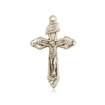 Crucifix Medal - 14K Gold - 7/8 Inch Tall x 1/2 Inch Wide
