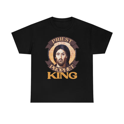 Priest Prophet King Catholic T-Shirt