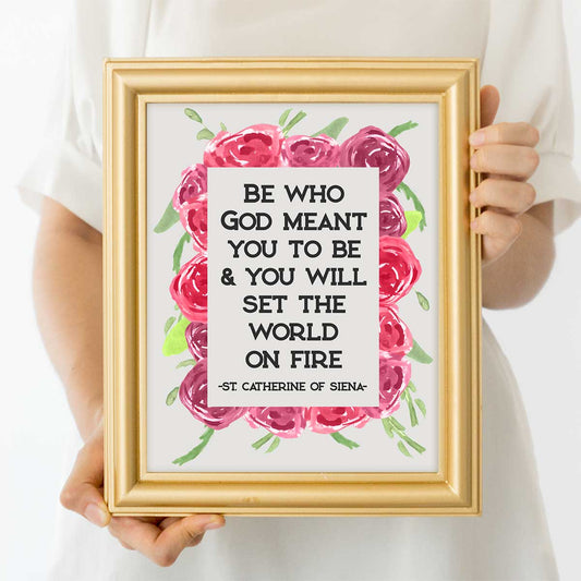 St. Catherine Of Siena Quote Art Print