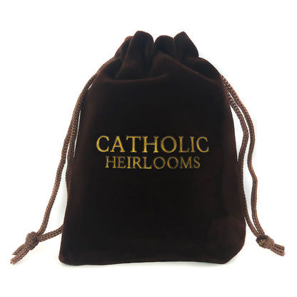 Tiger's Eye Stone Jesus Sermon On the Mount Rosary and Rosary Bracelet Set by Catholic Heirlooms