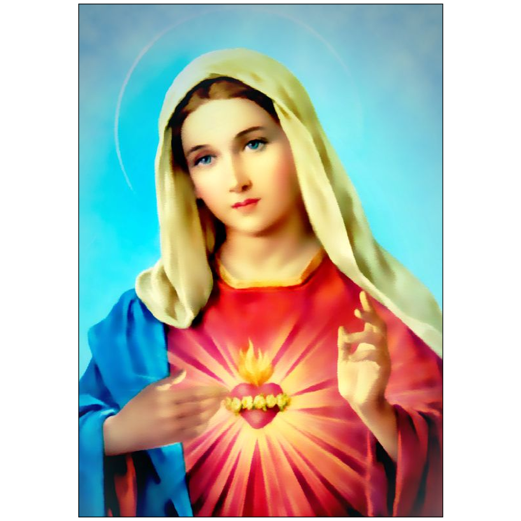 Immaculate Heart Of Mary Wall Art Print